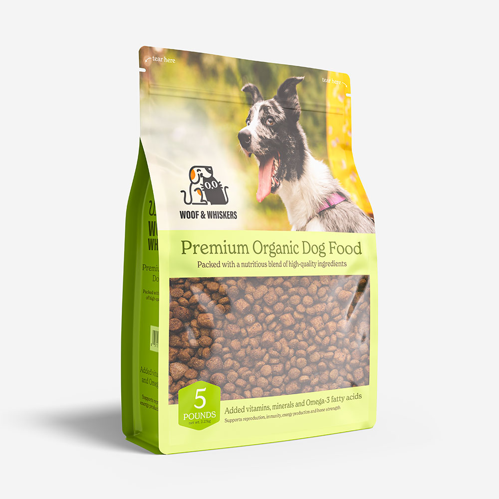 Pet food pouch packaging