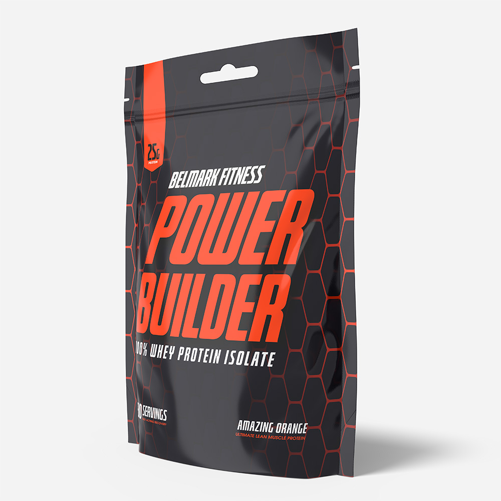 Nutraceutical pouch of why protein isolate power builder