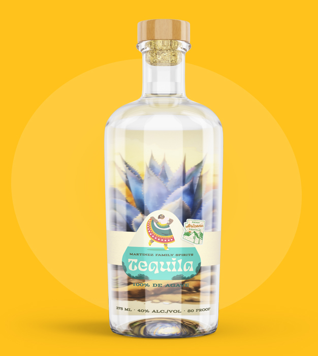 feature-craft-beer-distillery-m Tequila bottle pressure-sensitive label packaging - Belmark