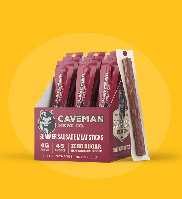 feature-meat-m Carton of individually-packaged summer sausage meat sticks