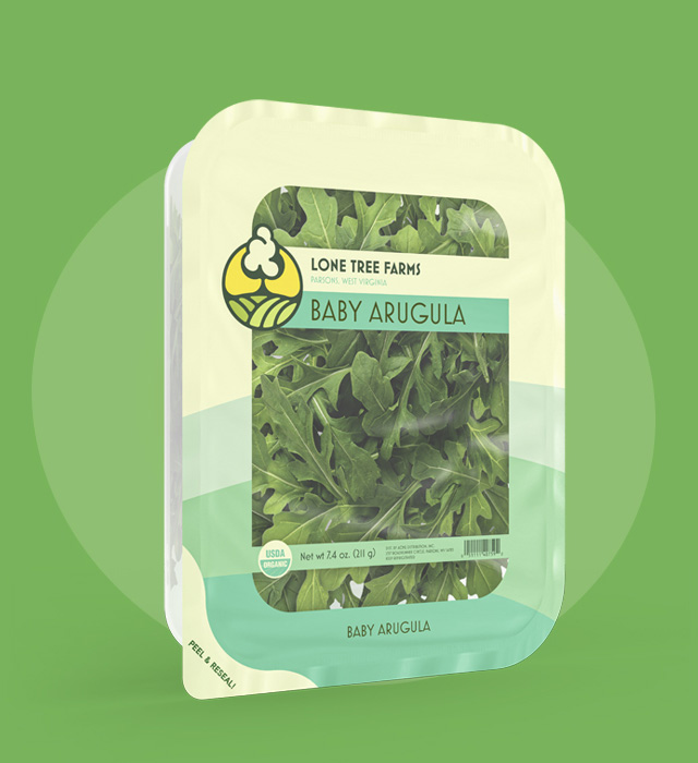 feature-produce-m Package of fresh baby arugula