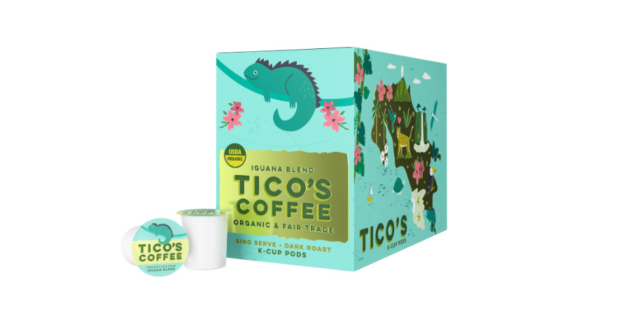 A carton of k-cup coffee pods.