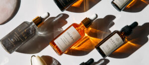 beauty product bottles with premium pressure sensitive labels