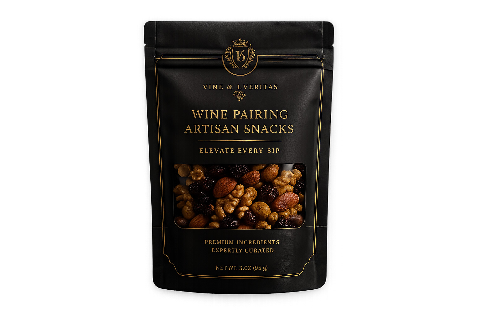 wine pairing artisan snack flexible pouch