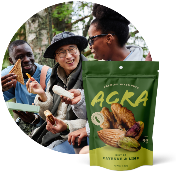 premium mixed nut snack packaging