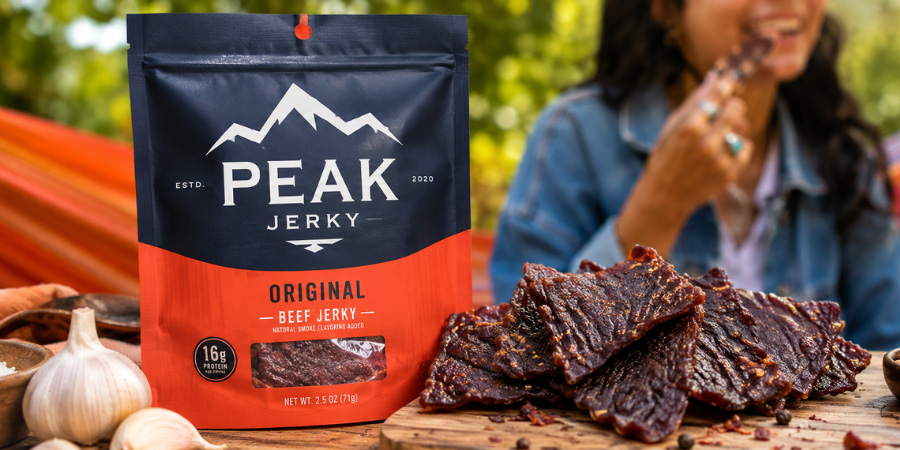 jerky in snack packaging