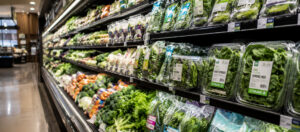 produce aisle in grocery store