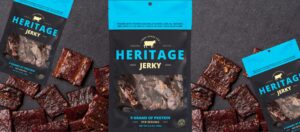 graphic of beef jerky packaging