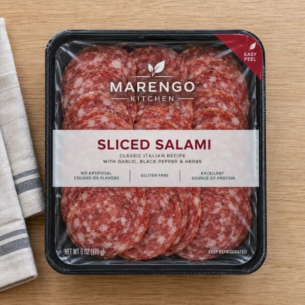 Meat in a Peelable Lidding Film package