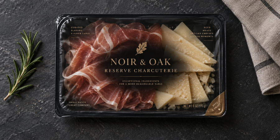 Cheese in peel packaging.
