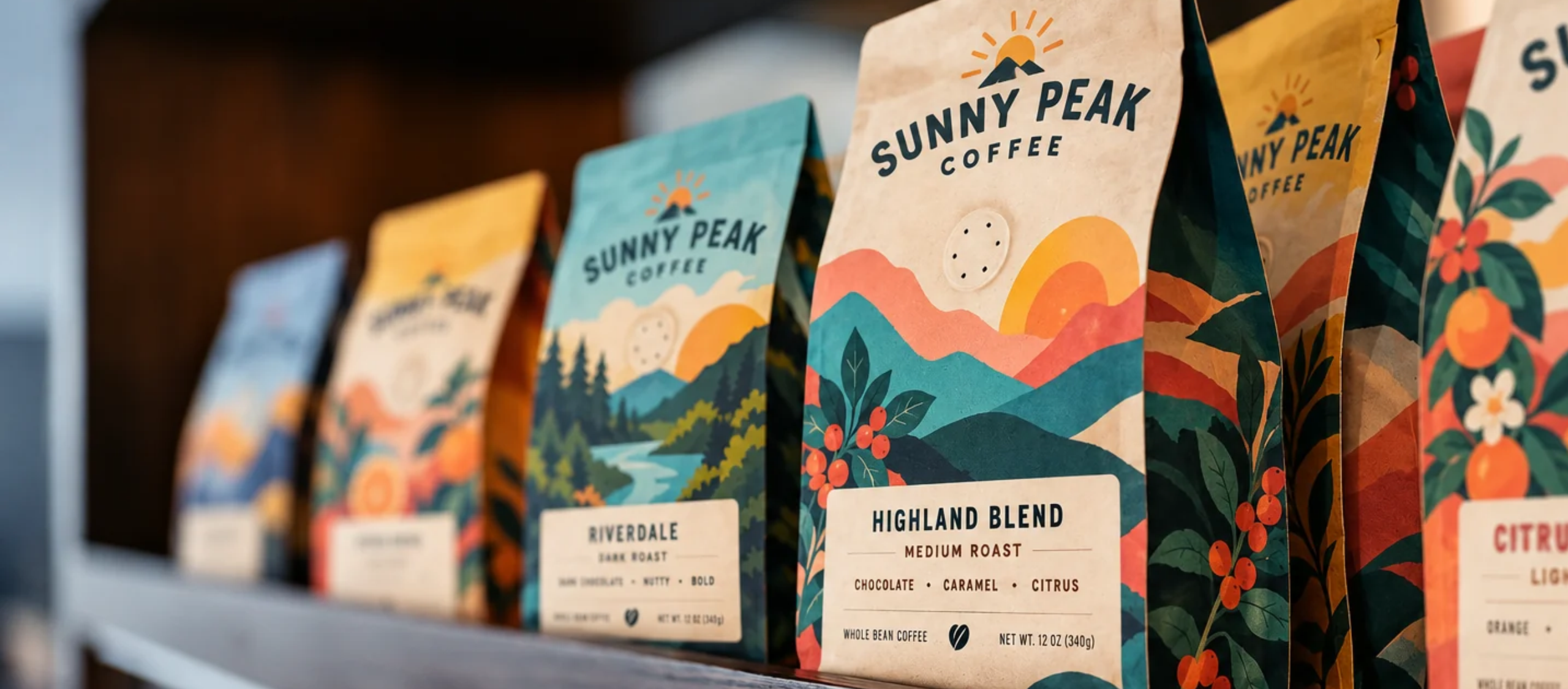coffee packaging with degassing valve