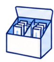 variety carton with partitions icon